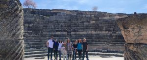 Visita del coro Txantxangorri al Parque Arqueológico de Segóbriga