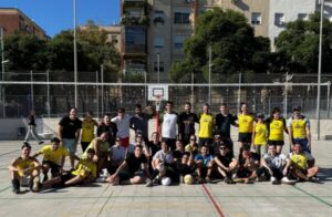 Amistoso de voleibol en Barcelona